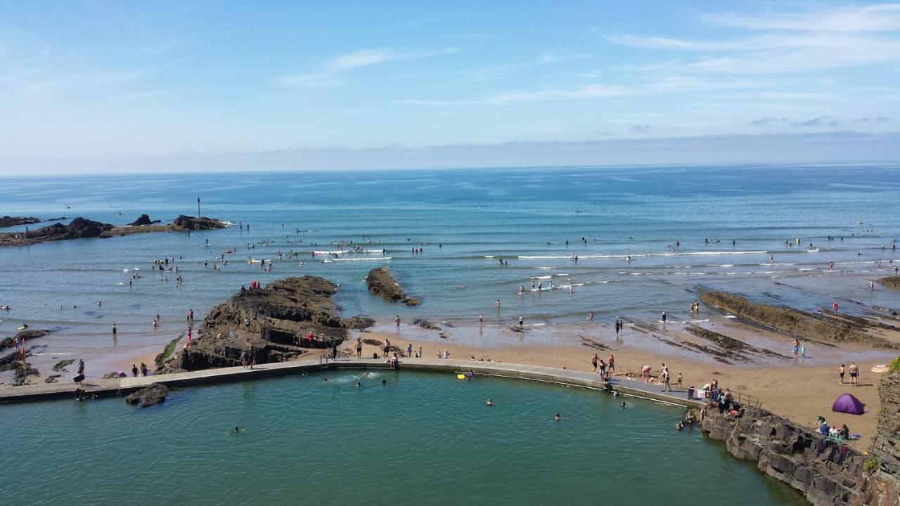 Stones Throw Studio Apartment Bude Cornwall Eksteriør bilde